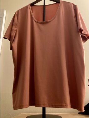 Real Essentials 3X Women's Dry Fit Tech Stretch Short-Sleeve Crew Neck T-Shirt